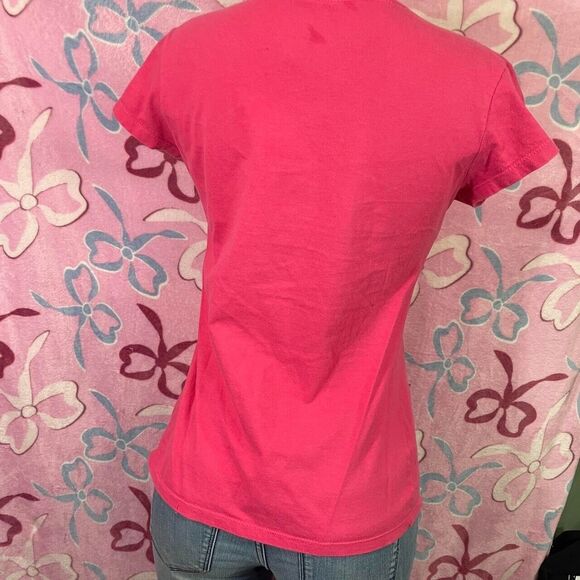 Nike Whats Better Than Great? Me. Funny hot pink y2k style graphic tee - Picture 2 of 4